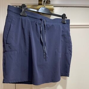 T by Talbots lightweight skort elastic waist size Large Navy